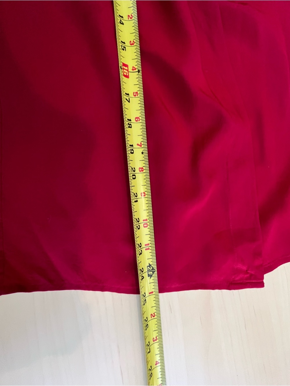 Red Embroidered Collared Button-Up Top - Picture 6 of 12